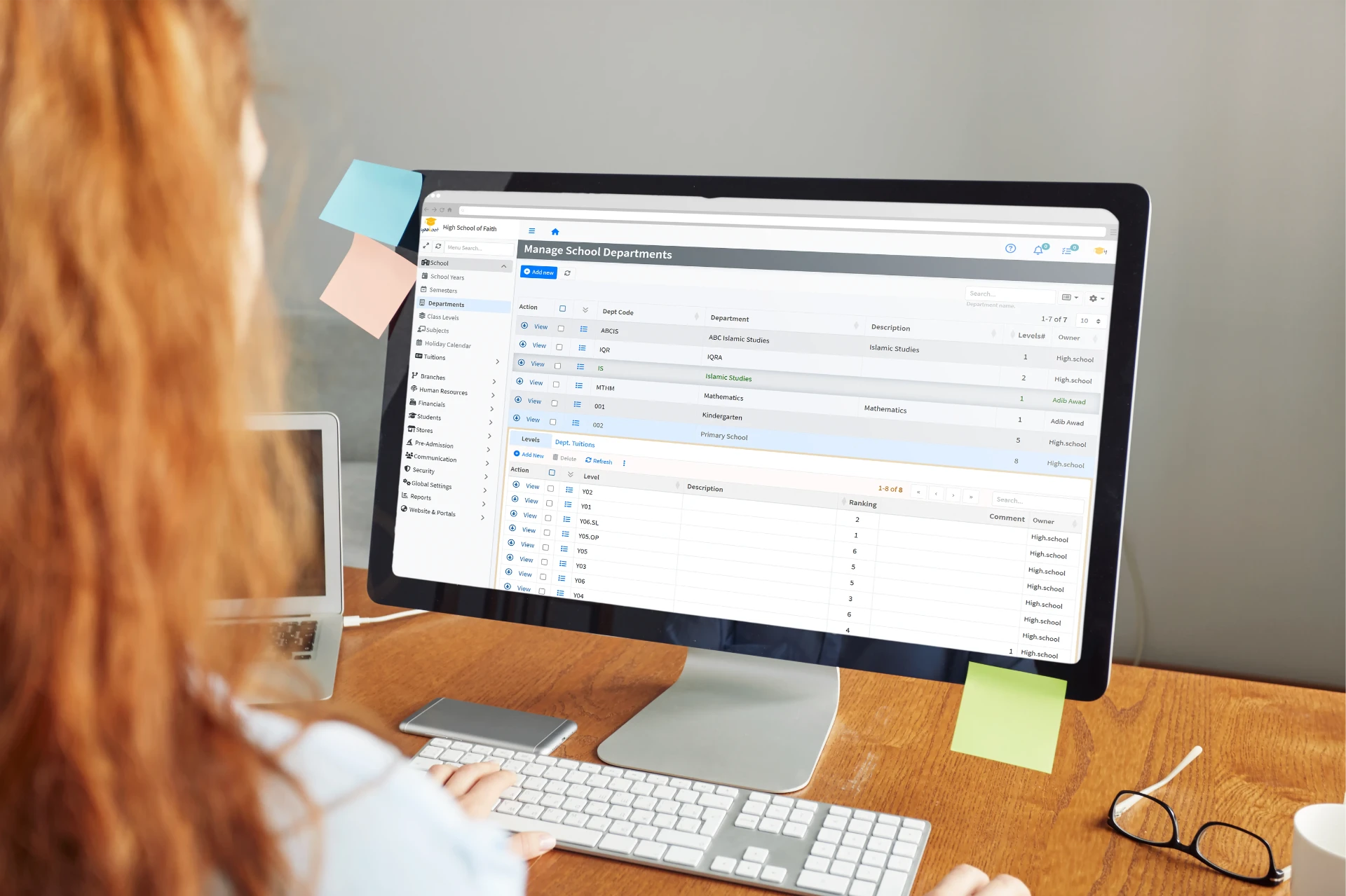 Departments in Yaakoot